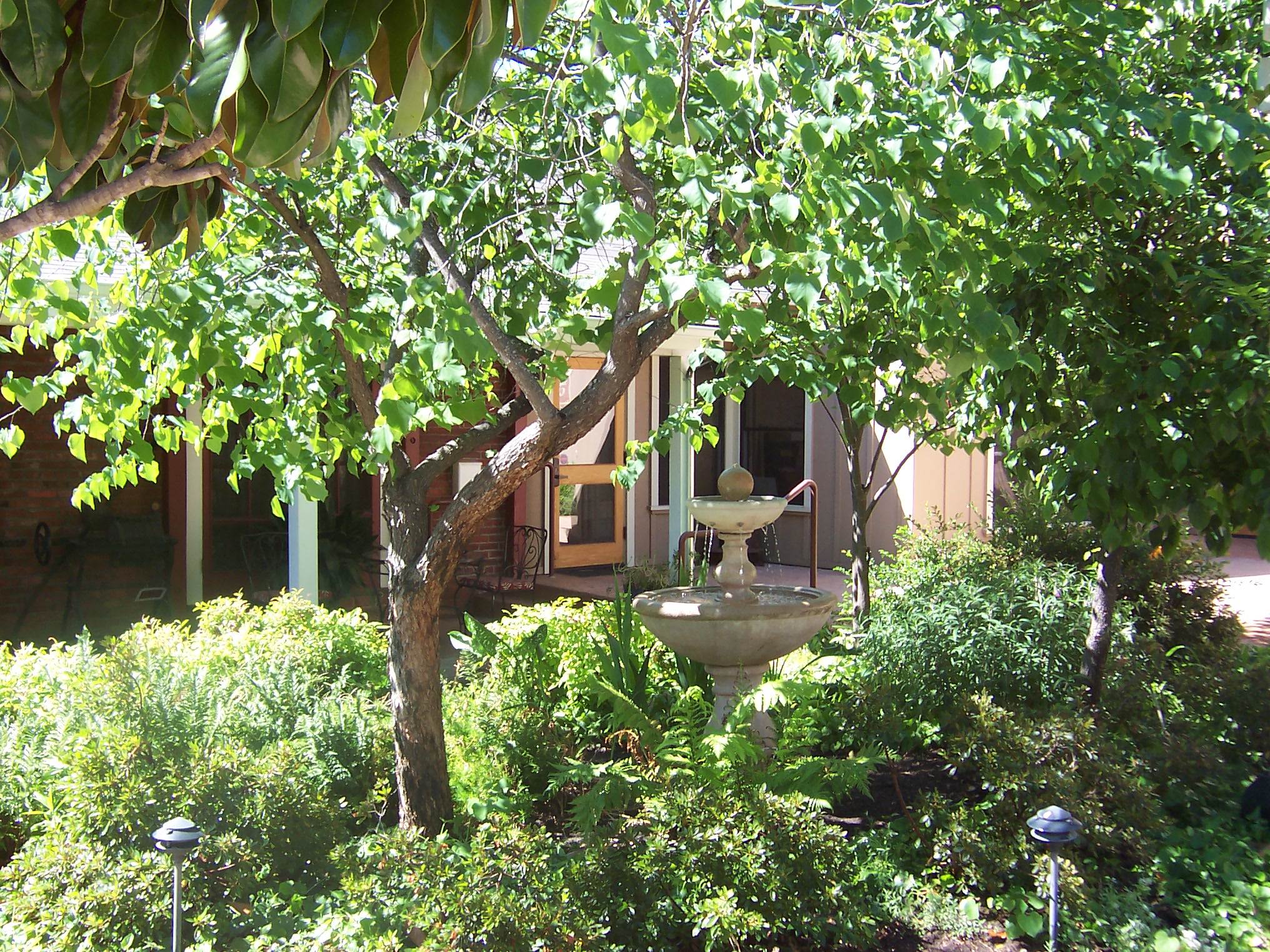 History Center Patio Fountain The Cloverdale Historical Society;